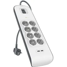Belkin Steckdosenleiste 2 m Weiß 8 St.
