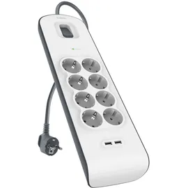 Belkin Steckdosenleiste 2 m Weiß 8 St.