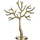 Mica decorations Baum Dekoration aluminium 31,5 x 12 x 39 cm gold