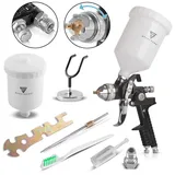 STAHLWERK HVLP Lackierpistole SG-600 ST mit 1,4 mm Düse und 600 ml Fließbecher