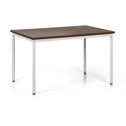 Esstisch TRIVIA, grau Konstruktion, 1200 x 800 mm, Nussbaum