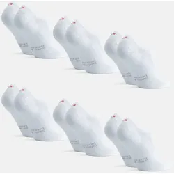 BAMBUS NO SHOW SOCKEN - 6-Pack - Weiß - 39-42