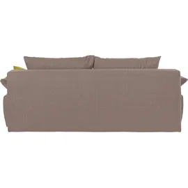 Collection AB Schlafcouch Kunstleder 2-Sitzer Braun