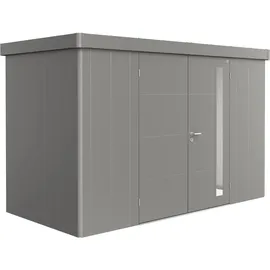 Biohort Gerätehaus Neo 3,48 x 1,80 m Quarzgrau-Metallic