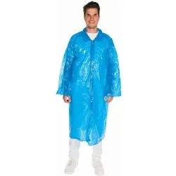 HYGOSTAR® Besucherkittel PE 27326 , 1 Packung = 10 Stück, Länge: 120cm, Farbe: blau