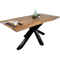 Sam Esstisch Baumkante massiv Akazie Natur 120 x 80