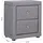 Homestyle4u Nachtschrank 2er Set 47 x 54 x 29 cm Grau