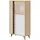 Habitdesign Kikua Plus Vitrine 77 x 33 x 142 weiß