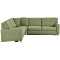 smart Ecksofa  Valencia ¦ grün ¦ Maße (cm): B: 236 H: 90 T: 266