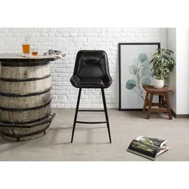 Massivmoebel24 Barstuhl 50 x 59 x 106 cm Schwarz