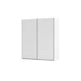 meinSchrank Schwebetürenschrank Regina 201 x 223 x 68 cm Weiß