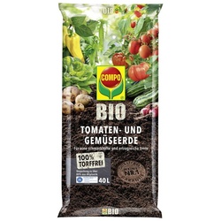 Compo Bio-Erde Tomaten und Gemüseerde braun