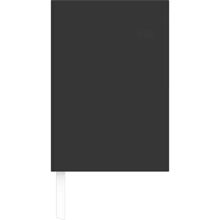 Zettler Wochenbuch schwarz 2026 – Buchkalender 15 × 21 cm, 1 Woche auf 2 Seiten, wattierter Kunststoffeinband