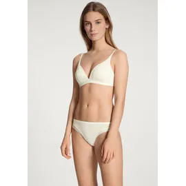 CALIDA Cate Triangel-BH, bügellos, Satinblende, für Damen, 911 ALABAST, 75B