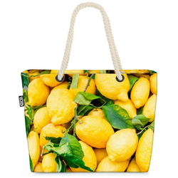 VOID Strandtasche (1-tlg), Zitronen Obst Italien Zitronen Obst Italien Zitrusfrüchte Frucht Urla bunt