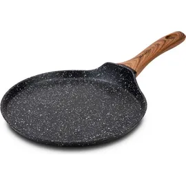 Nava Pfanne Bratpfanne NATURE mit Granitbeschichtung für Pfannkuchen Omeletts 24 cm für Gasherde Induktion