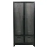 Mehrzweckschrank Locker Metall Schwarz