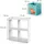Vicco Kinderregal Tetra 72,6 x 72 cm Kiefer weiß
