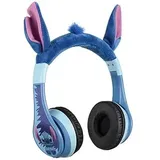 eKids Disney Stitch Bluetooth-Kopfhörer, kabellose Kopfhörer mit Mikrofon, inklusive AUX-Kabel, Lautstärkeregelung, Kinder, Faltbare Kopfhörer für Schule, Zuhause oder Reisen