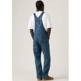 Levi's Overall "LOOSE OVERALLS", Herren, Gr. M, N-Gr, blau (get involved overall), Denim/Jeans, Obermaterial: 100% Baumwolle, unifarben, loose fit lang, Overalls Overall, Denim-Latzhose