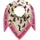 Zwillingsherz Dreieckstuch ZWILLINGSHERZ "Süßer Dackel", Damen, beige pink, Strick, Baumwollmischung, gemustert, mehrfarbig, Modetücher, Tiermotiv, Schriftzug, wärmend, Strick