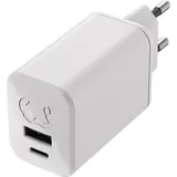 Fresh 'n Rebel Mini Charger USB-C+USB-A, GaN, 65W, Ice Grey (00220564)