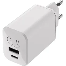 Fresh 'n Rebel Mini Charger USB-C+USB-A, GaN, 65W, Ice Grey (00220564)