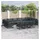 vidaXL Garten-Lounge-Set 13-tlg. schwarz Aluminium