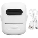 Bluetooth-thermodrucker Mit 203 Dpi Druckauflösung, Wiederaufladbar Und Tragbar, Inklusive 1 Rollenpapier