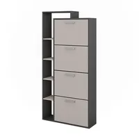 Vichy Vicco Schuhkipper Orlando, Anthrazit/Greige, 80 x 166.1 cm