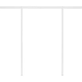 vidaXL Automatisch Gelenkarmmarkise 350 x 250 cm orange/braun inkl. Pfosten 3069930