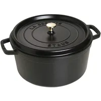 Staub Cocotte 30 cm rund schwarz