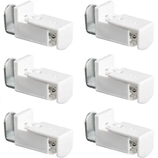 Dalababa 6 Stück Plissee Klemmträger, Plissee Klemmhalterung Befestigung, Ohne Bohren Plissee Ersatzteile Set für Gespannt Plissee Fenster