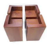 NIANXINN 4 Stück Massivholz Betterhöhung Möbelerhöher Tischerhöher Möbelerhöhung Bed Riser,Natürliche Kiefer Möbelfüße,für Sofa Couch Tisch Stuhl Schreibtisch oder Möbelbeine,Last 500kg (5x5x8cm)