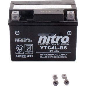 Batterie 12V 4AH YTX4L-BS Gel Nitro 50314 WRE 125 H200AA 98-00