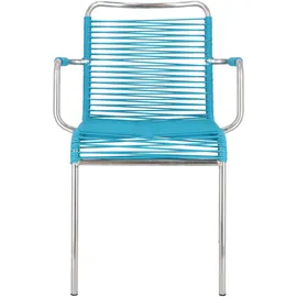 Fiam Mya Spaghetti Stapelsessel 57 x 52 x 85 cm petrol