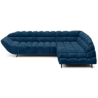 Ecksofa Gappa Stoff Blau