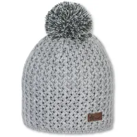 Sterntaler Strickmütze Microfleece silber melange, 51 cm