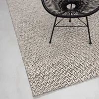 rug n' roll HANDWEBTEPPICH 2-Seitiger Skandi, modern 55x80 cm