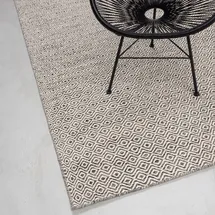 rug n' roll HANDWEBTEPPICH 2-Seitiger Skandi, modern 55x80 cm