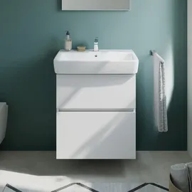 Evineo Waschbeckenunterschrank ineo5 evo 2 Auszüge 60 x 65,4 cm Weiß