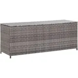 Garten-Auflagenbox Grau 120x50x60 cm Poly Rattan CFW162507