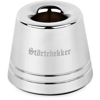 Störtebekker® Premium Rasierständer 'Hamburg' aus Edelstahl in Silber - geeignet für (Störtebekker®) Rasierhobel 'Hamburg' - hochwertiges Zubehör - rutschfester Boden - massiver Stand - 125g