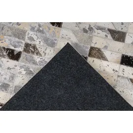 Padiro Lederteppich PADIRO "Lavin 625", bunt (silberfarben, multi), B:80cm H:8mm L:150cm, Rindsleder, Teppiche