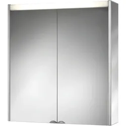 Spiegelschrank Dekor ALU-LS  alu -mit Spiegelstreifen 65,5cm