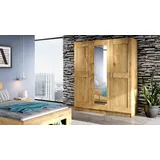 Elfo Kleiderschrank Toni 3 S 155 x 205 x 0 cm Braun