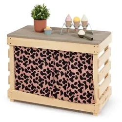 MUDDY BUDDY® Matschtisch Little Leo, natur-puderrosa