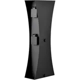 LEDINO Steckdosensäule 4er Edelstahl H 46 cm anthrazit