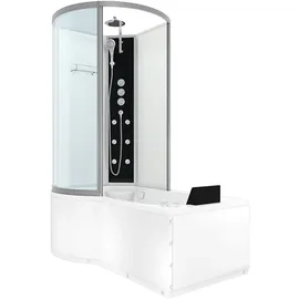 AcquaVapore Whirlpool Wanne Duschtempel Dusche Duschkabine K50-r02-wp-ec 100x170 cm mit 2k Scheiben Versiegelung