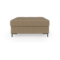 DOMO collection Polsterhocker »Capelo«, inklusive Federkern braun